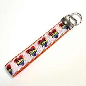 New Handmade “Love Wins” Keyfob